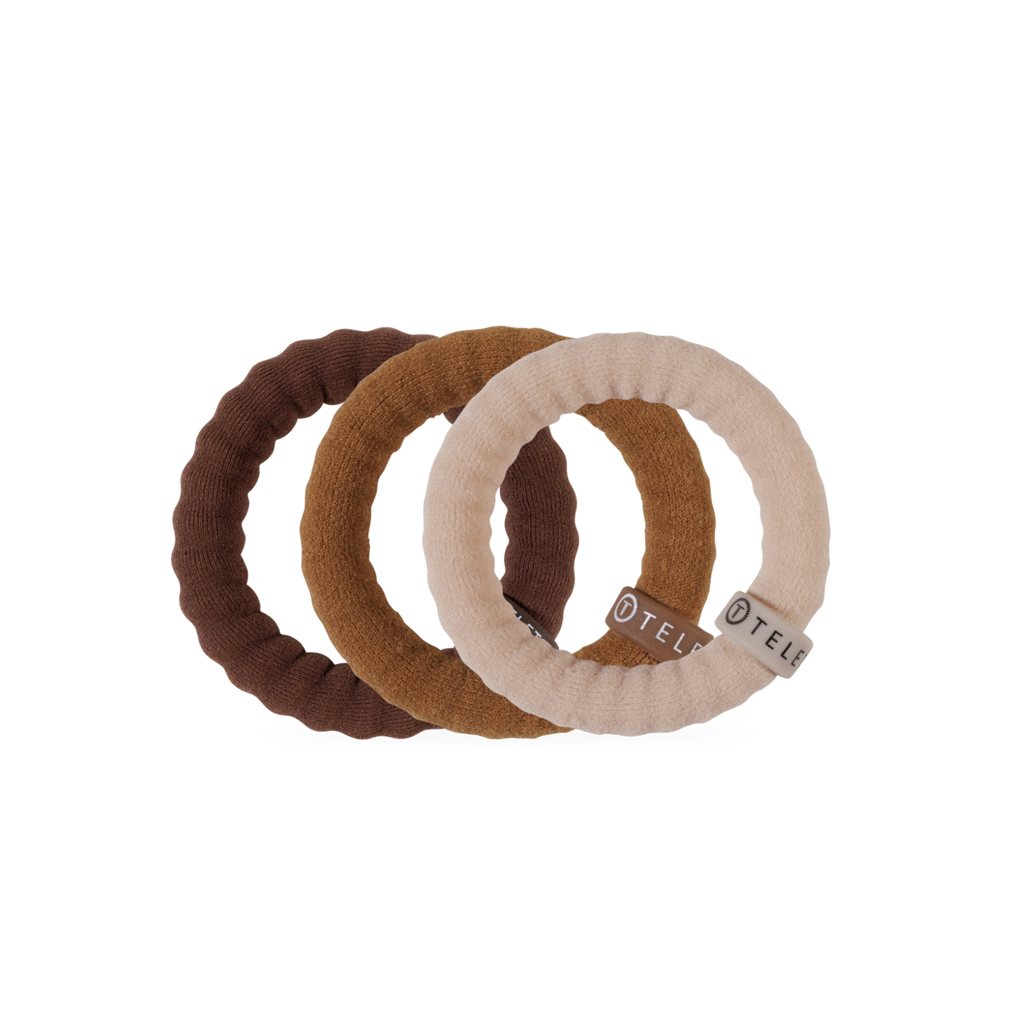 TELETIES - Espresso Yourself Small Nylon Hair Ties