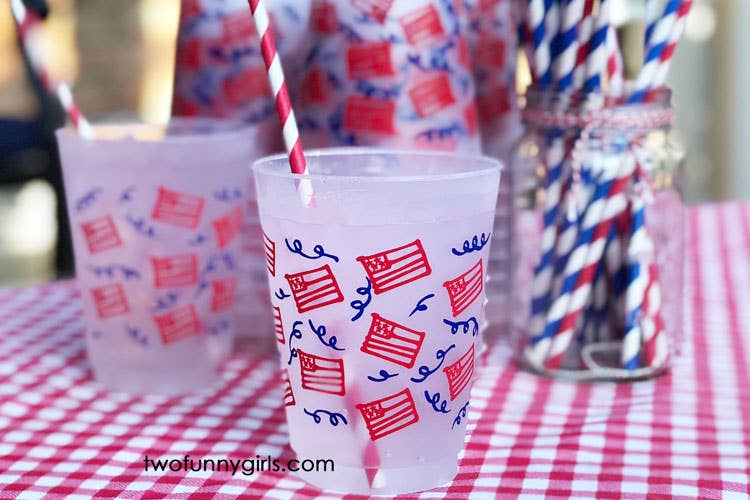 American Flag Wrap Frost Cup