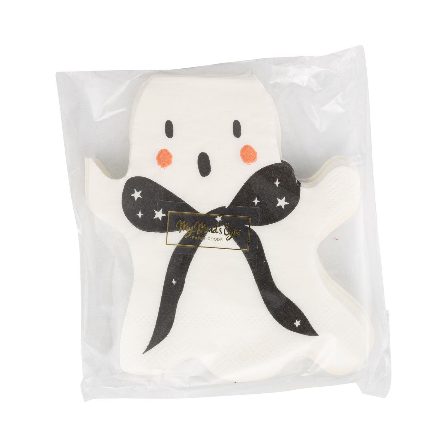 My Mind’s Eye - BQT1338 - Booquette Ghost Shaped Cocktail Napkin