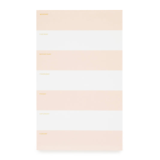 Sugar Paper - Pink Striped Weekly Pad