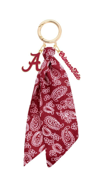 Alabama Crimson Tide Logo Bandana Bag Charm PREORDER SHIPS 10/15