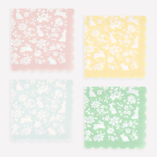 Ditsy Bunny Small Napkins
