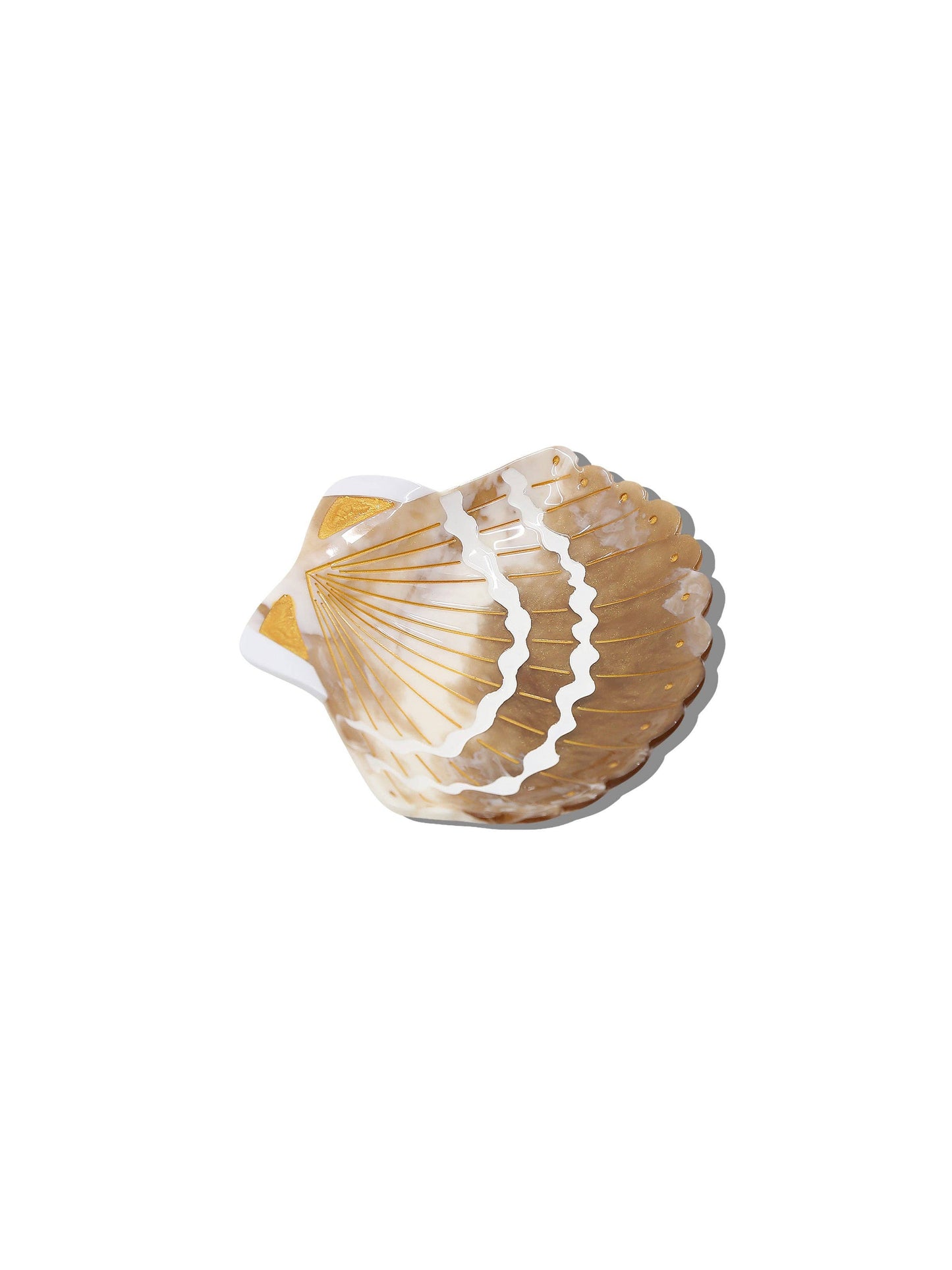 Solar Eclipse - Hand-painted Seashell Heirloom Tray