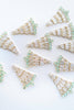 St Armands Designs of Sarasota - Crystal and Chalcedony Christmas Tree Holiday Earrings