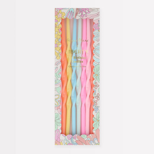 Meri Meri x Liberty Rainbow Garden Party Candles