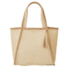 Natural Woven Straw Tote Bag