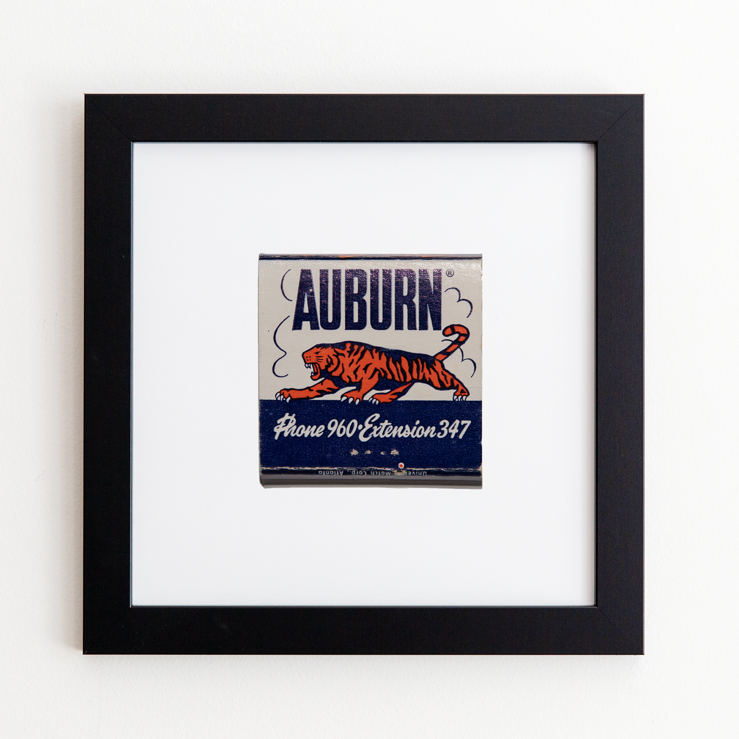 Match South - Auburn: White Frame: $135