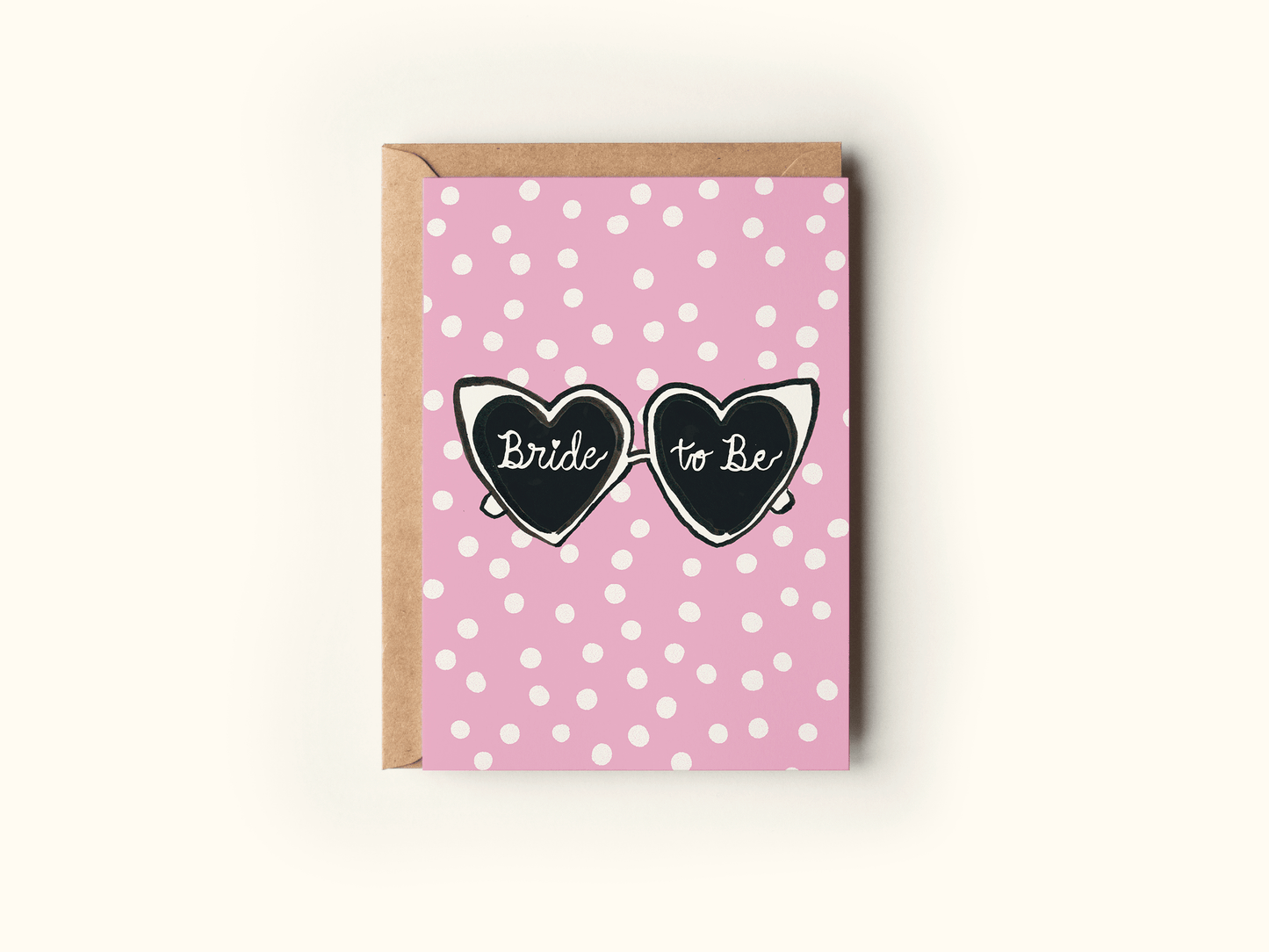 The Shelley Society - Bride To Be Heart Sunglasses Greeting Card