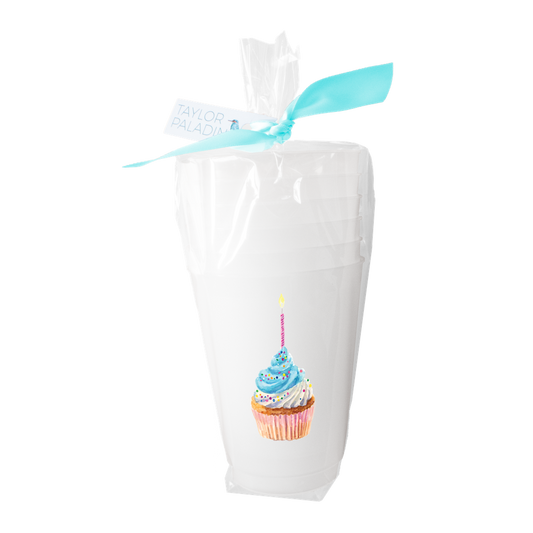 Taylor Paladino - Happy Birthday Frosted Cups | Set of 6 (Double Sided)