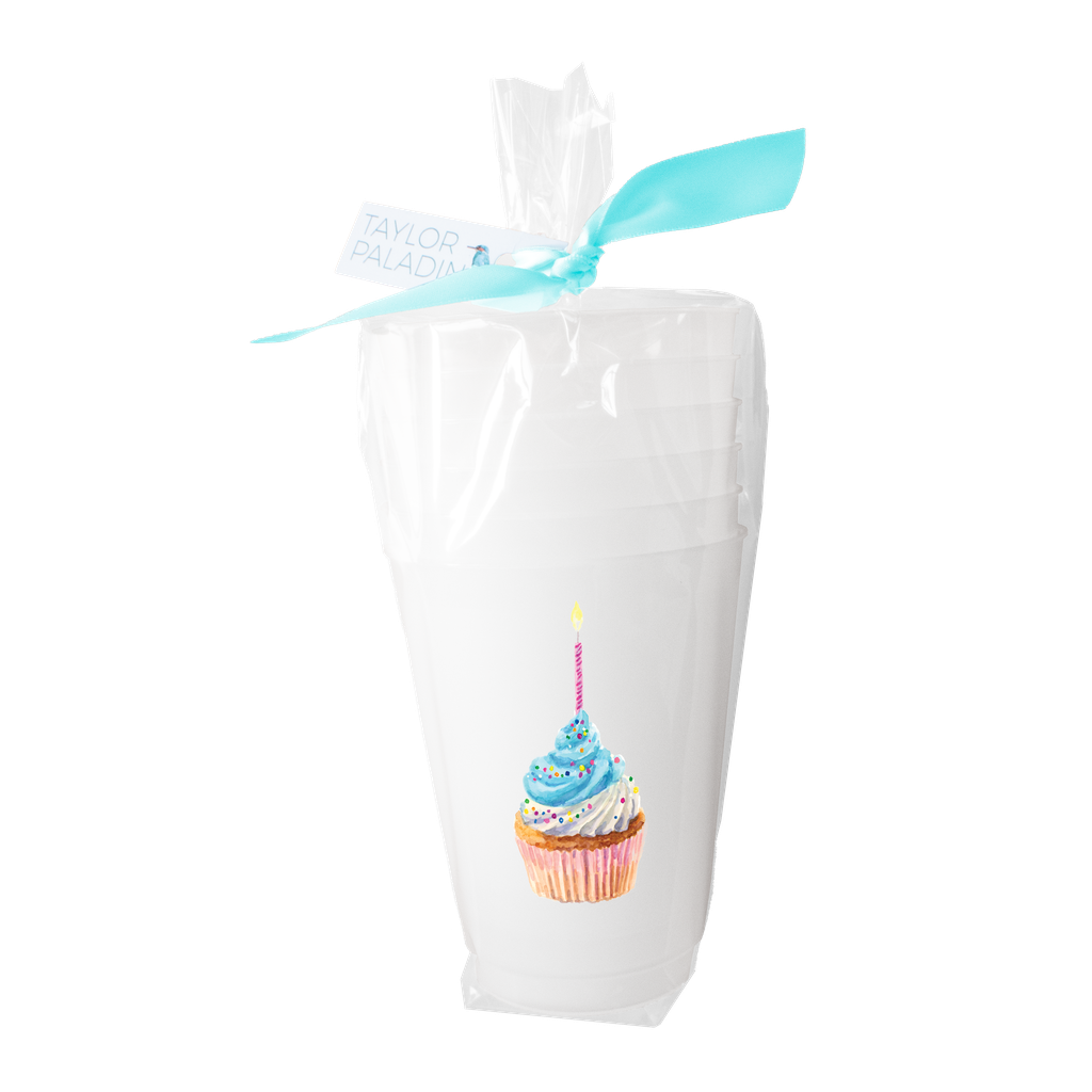Taylor Paladino - Happy Birthday Frosted Cups | Set of 6 (Double Sided)