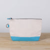 ShoreBags - All In Zip Top Pouch: Natural / No Monogram