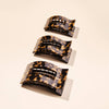 TELETIES - Flat Rectangle Hair Clip | Small | Tortoise