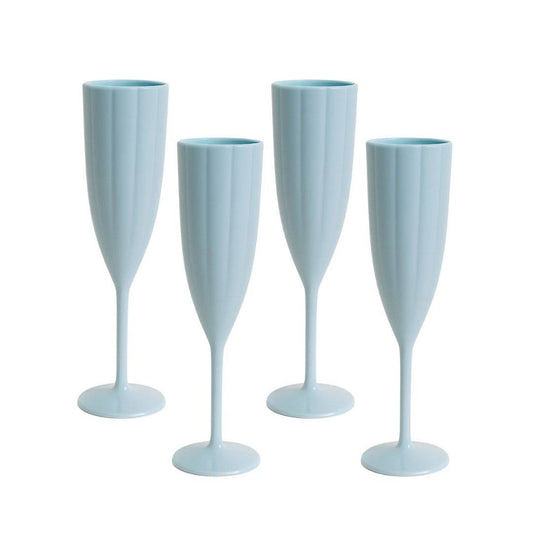 Scalloped Acrylic Champagne Flute