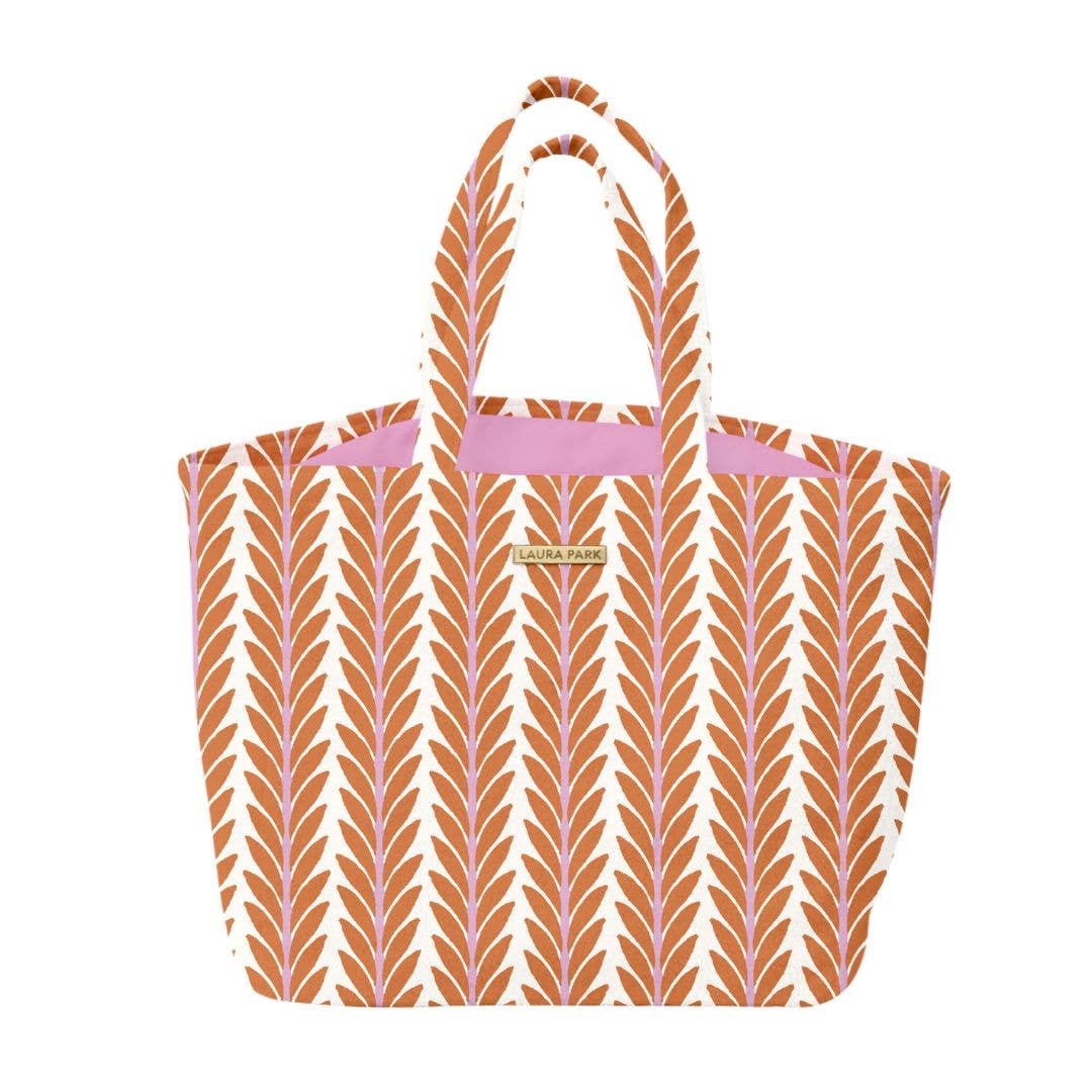 Laura Park Designs - Frond Orange Terry Beach Tote: One Size
