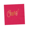 Natalie Chang - Cheers! | Napkins (18 colors): Hot Pink