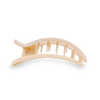 TELETIES - Round Flat Hair Clip | Small | Almond Beige