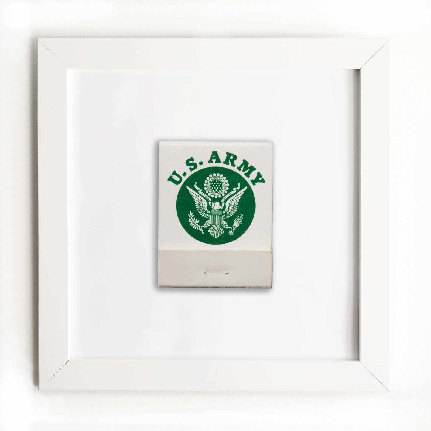Match South - U.S. Army: White Frame: $135