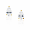 Sahira Jewelry Design - Pear Cut Studs: Gold