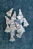 St Armands Designs of Sarasota - Crystal and Chalcedony Christmas Tree Holiday Earrings