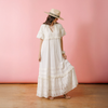 Sunshine Tienda - Ivory Eyelet Charlotte Dress: S