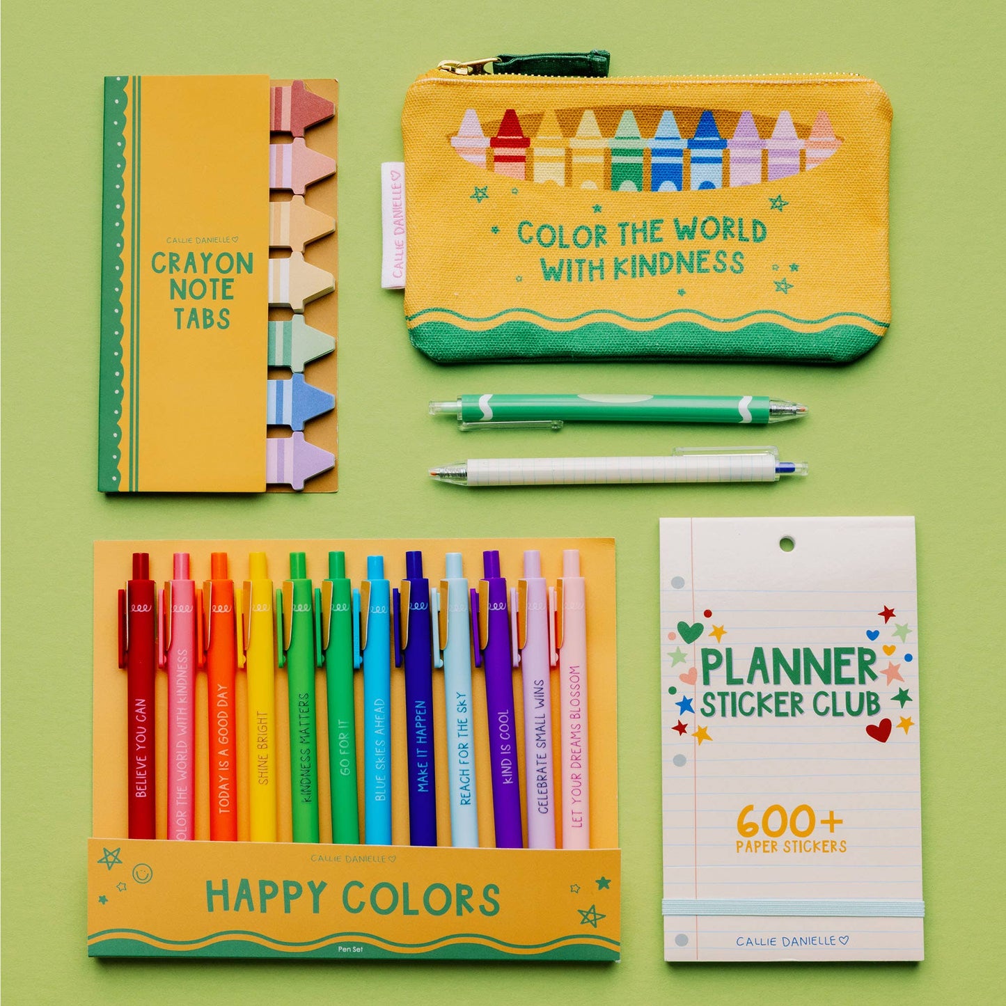 Callie Danielle - Crayon Sticky Note Tabs Set