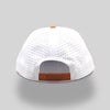 Blank Rope Hats - Perforated Structured White-Maroon / White-Maroon Rope