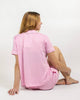 The Royal Standard - Pinstripe Short Sleeve Button Up Sleep Shirt   Pink/White   -Asst.: Medium