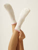 Pink Bow Ruffle Grip Sock