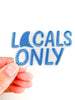 Field Trip Threads - Locals Only Embroidered Patch – Coastal Iron On Shark Fins