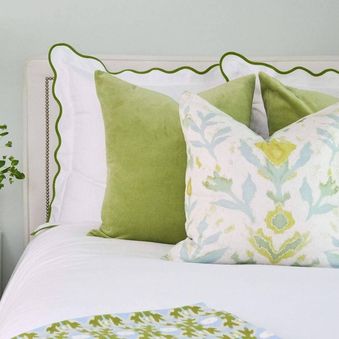 Laura Park Designs - Petal Garden Linen Decorative Pillow: 22” x 22” Throw Pillow