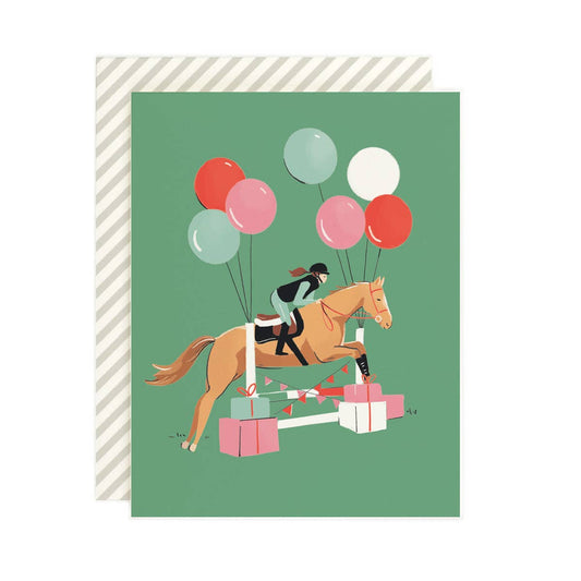 Amy Heitman - Equestrian Birthday Card: Single card
