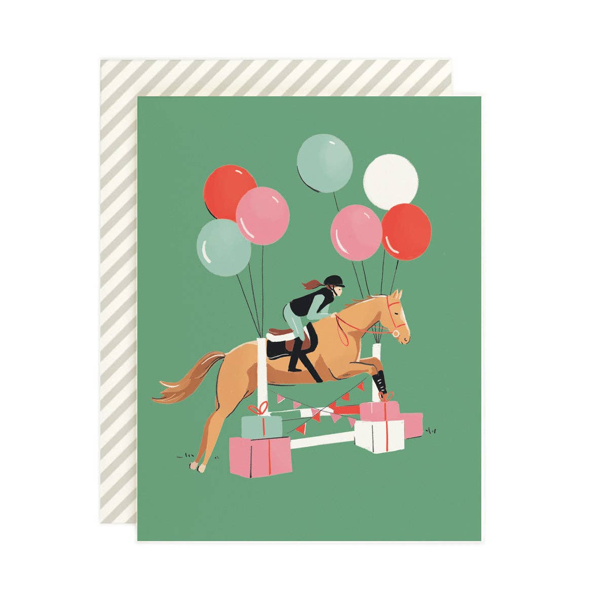 Amy Heitman - Equestrian Birthday Card: Single card