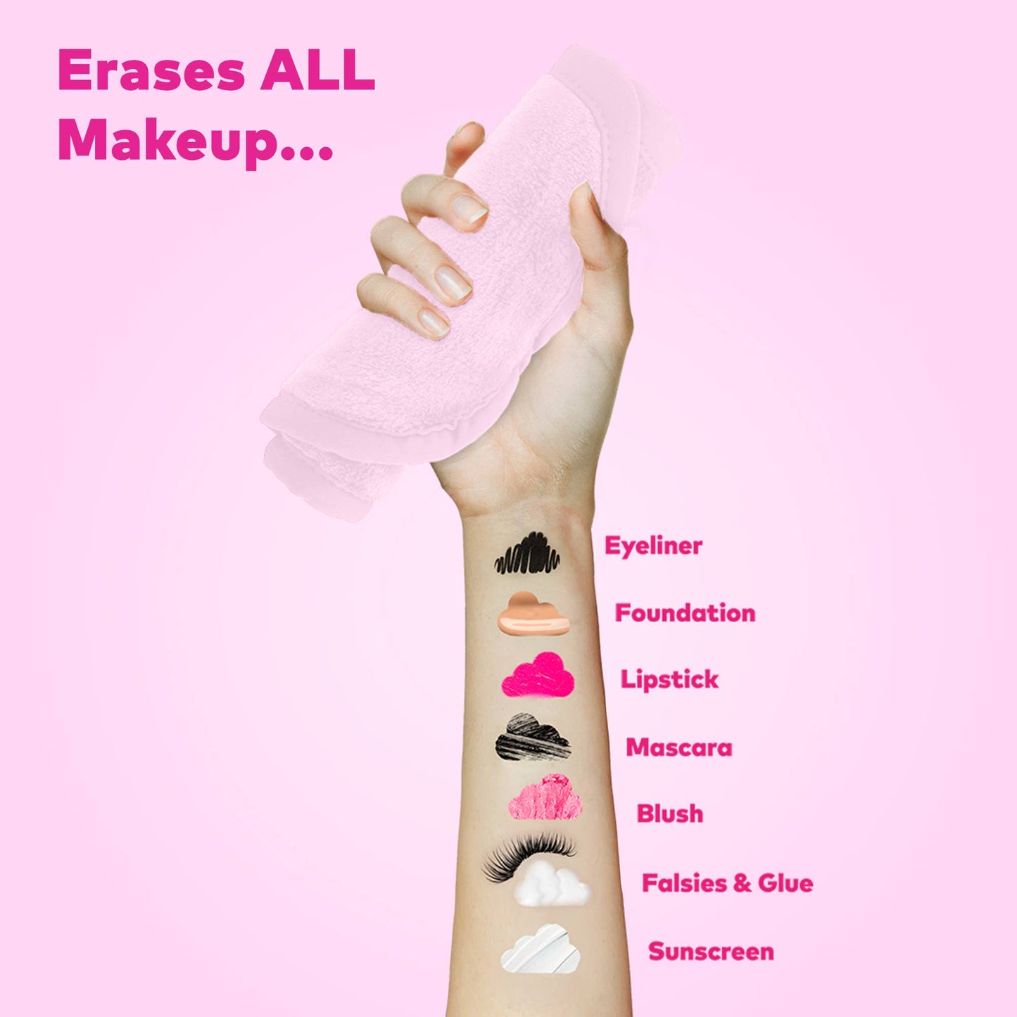 The Original MakeUp Eraser - Silver Infused Mini PRO MakeUp Eraser | Acne Prone Skin: Mini PRO
