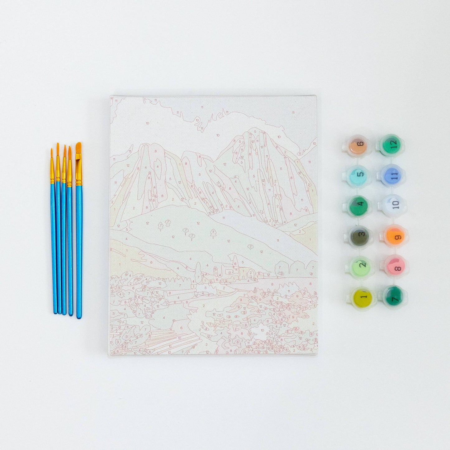 paint anywhere - Dolomites by Hebe Studio Paint by Numbers Framed Mini