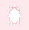 Rock Paper Scissors - Pink Flower Ribbon Notepad