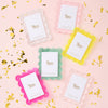 Mini Acrylic Picture Frame Magnet Pale Blue