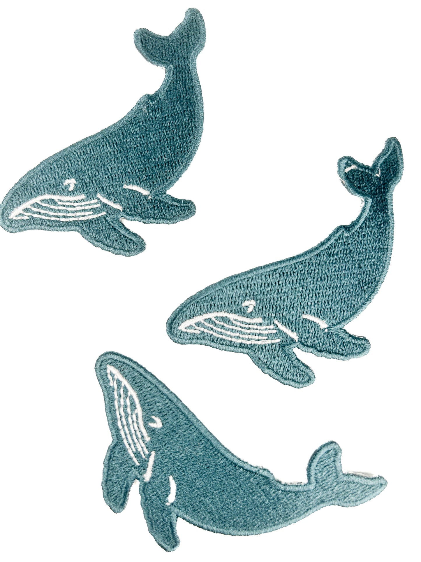 Field Trip Threads - Whale Patch Ocean Animal Embroidered Iron On Patch Nautical