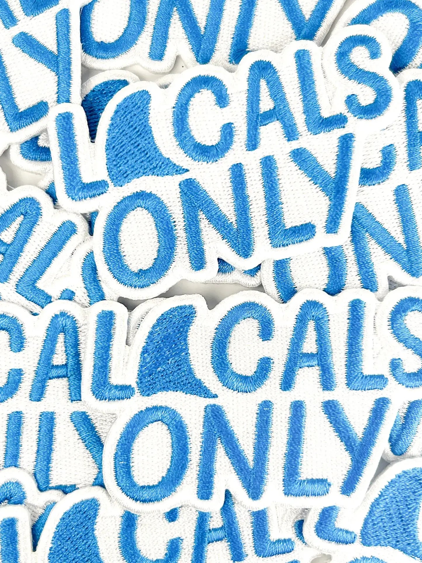 Field Trip Threads - Locals Only Embroidered Patch – Coastal Iron On Shark Fins
