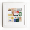 Match South - Charleston Collage (New): White Frame: $135
