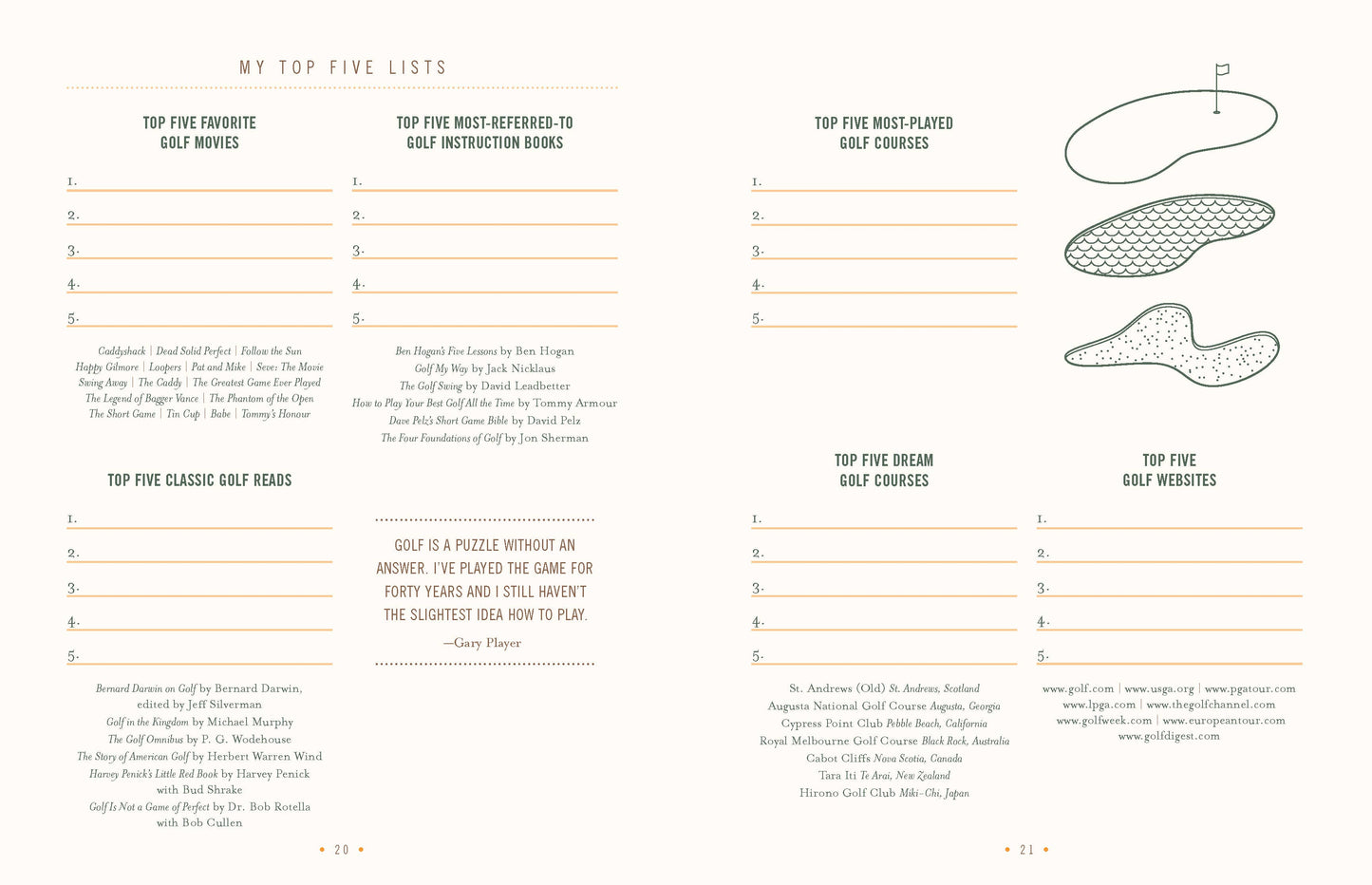 Chronicle Books - Ultimate Golf Journal