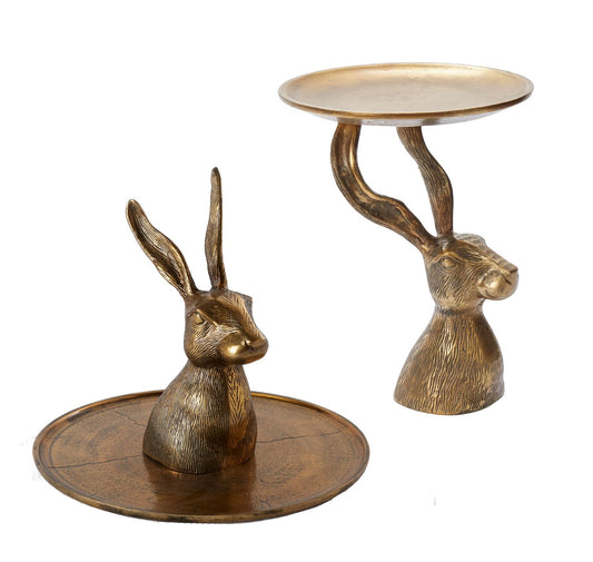 Hare Brass Platter