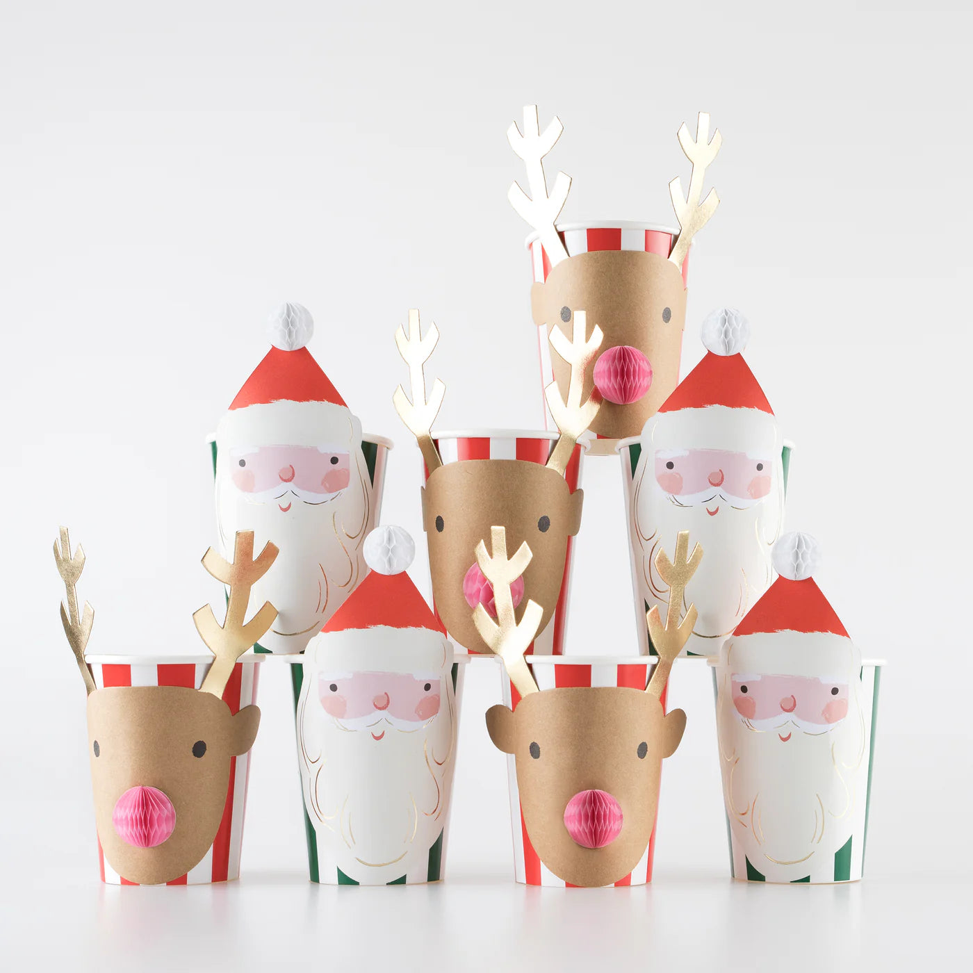 Reindeer & Santa Cups