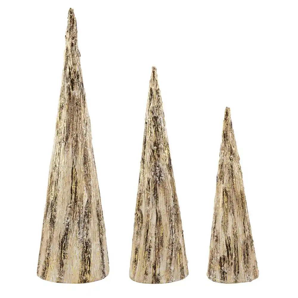 Gold Cone Tree Set