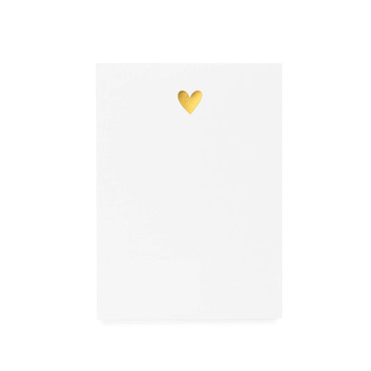 Sugar Paper - Mini Notepad, Gold Heart