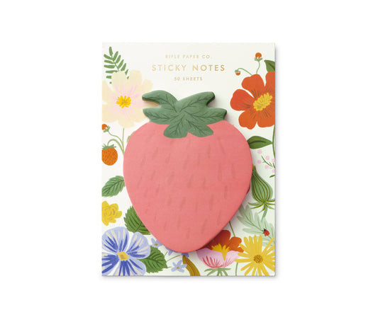 Rifle Paper Co. - Strawberry Sticky Notes