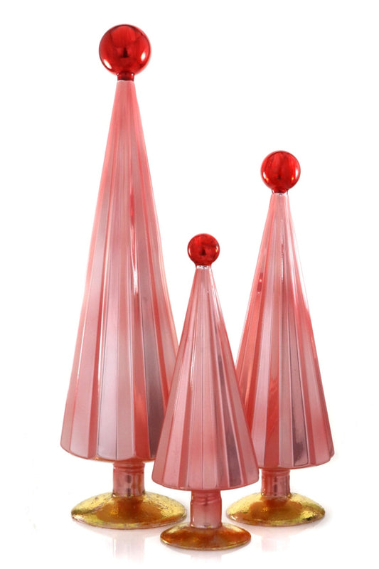 Pleated Tree - Pink & Red