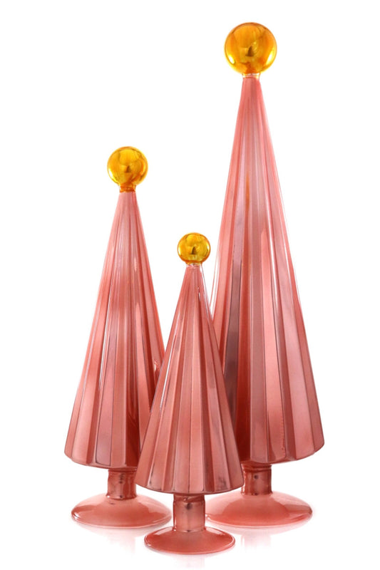 Pleated Tree - Pink & Orange