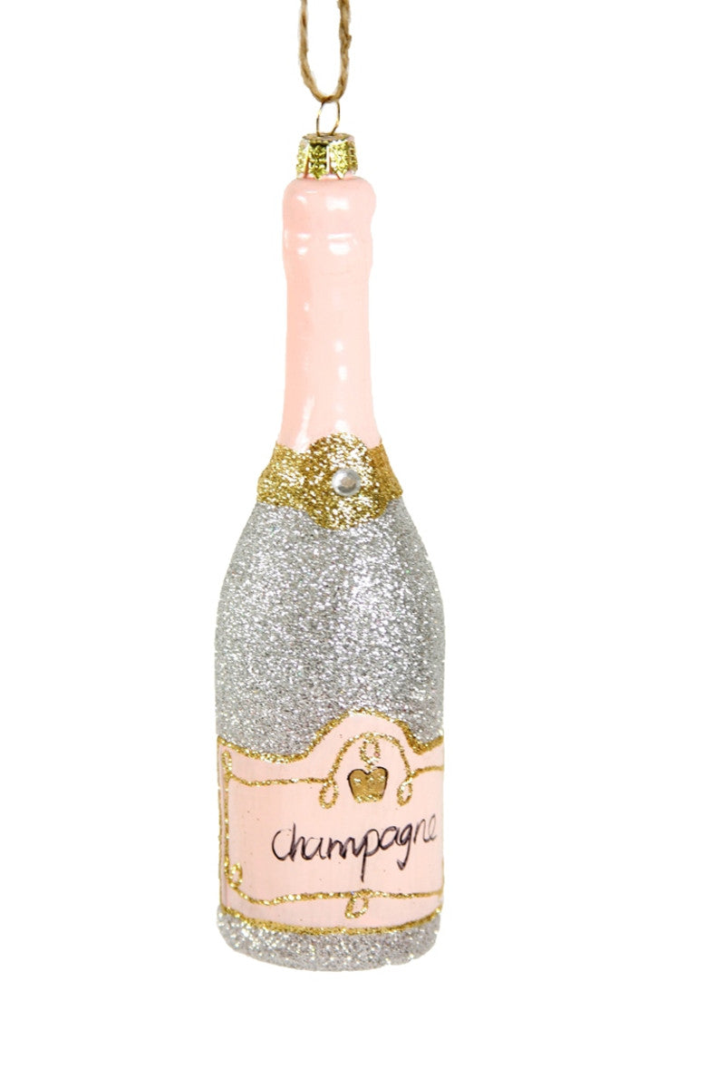 Glitter Champagne Ornament