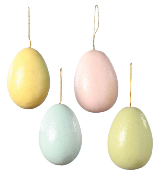 Pastel Glitter Egg Ornament