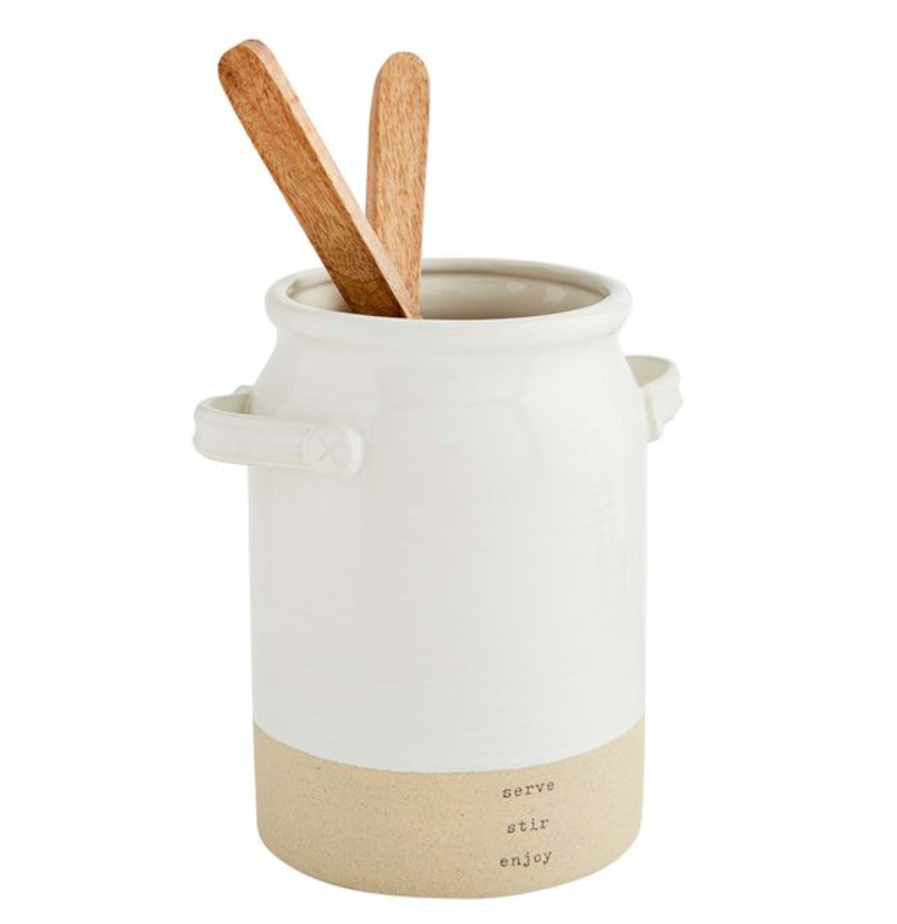 Stoneware Utensil Crock